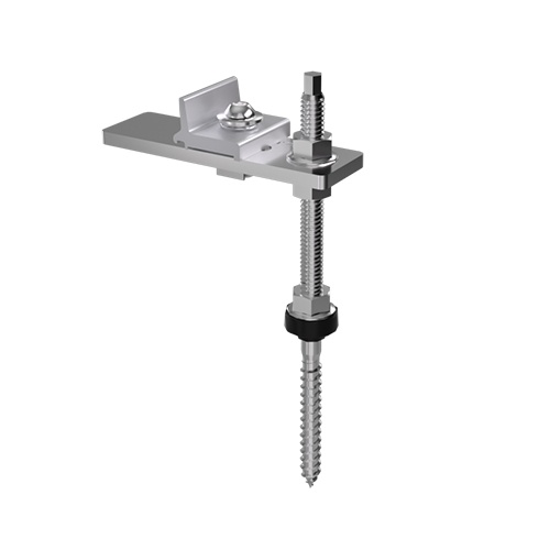 [P&P3796] FR Haste M10*250 + braçadeira de carril + adaptador